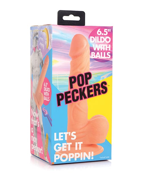 Xr LLC Pop Peckers 6.5" Dildo W/balls Light Dildos
