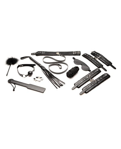 Xr LLC Master Series Hook Up 10 Pc Plush Bondage Set - Black Kink & BDSM