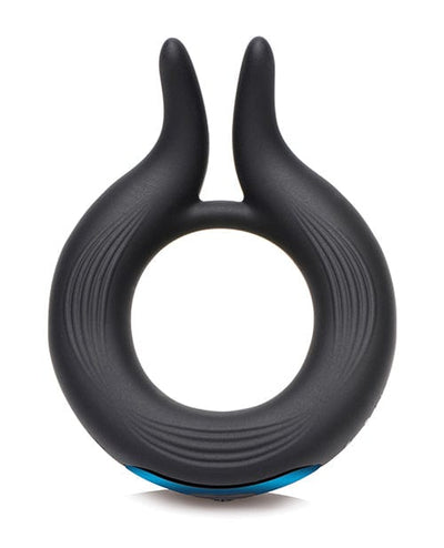 Xr LLC Trinity Men 10x Cock Viper Dual Stimulation Silicone Cock Ring - Black Penis Toys