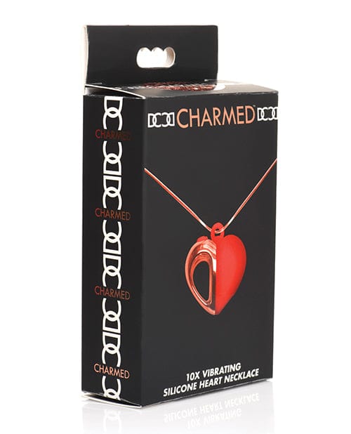 Xr LLC Charmed 10x Vibrating Silicone Heart Necklace Vibrators