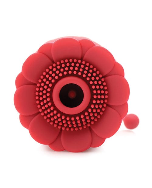 Xr LLC Inmi Bloomgasm Royalty Rose Textured Suction Clit Stimulator - Red Vibrators