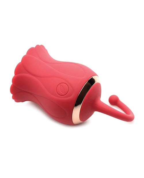 Xr LLC Inmi Bloomgasm Royalty Rose Textured Suction Clit Stimulator - Red Vibrators