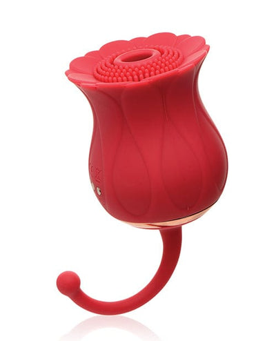 Xr LLC Inmi Bloomgasm Royalty Rose Textured Suction Clit Stimulator - Red Vibrators