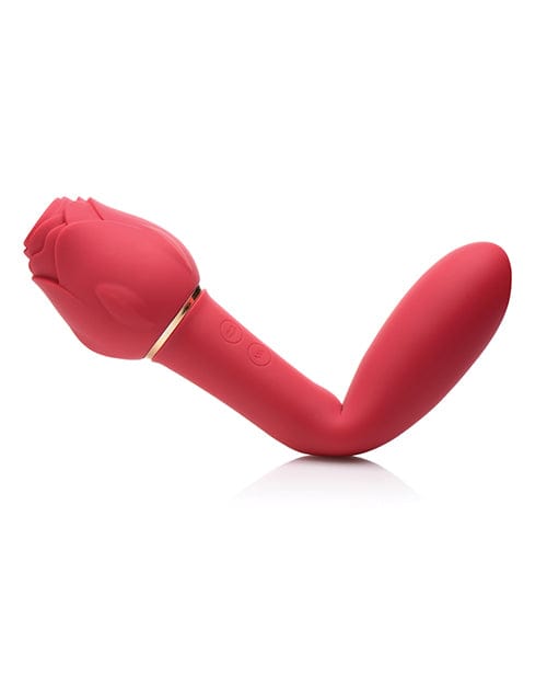 Xr LLC Inmi Bloomgasm Sweet Heart Rose 5x Suction Rose &amp; 10x Vibrator - Red Vibrators