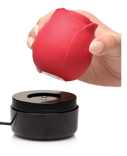 Xr LLC Inmi Bloomgasm Wild Rose 10x Stimulator W-case - Red Vibrators