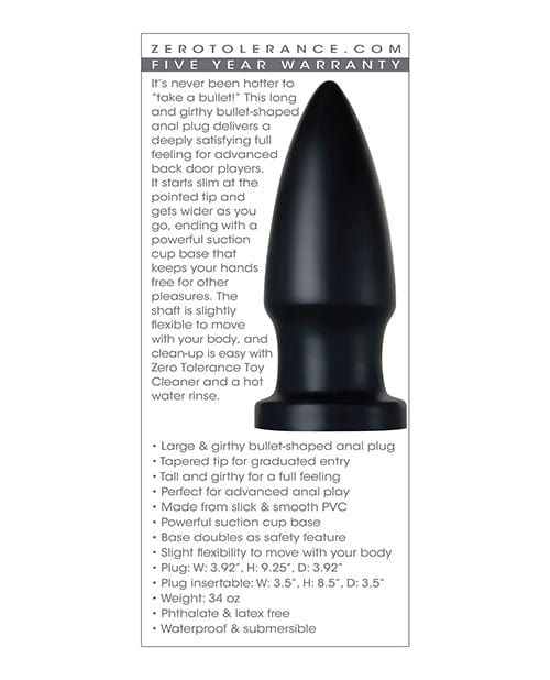 Zero Tolerance Zero Tolerance Titan - Black Anal Toys