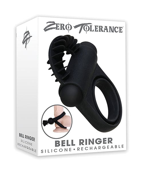 Zero Tolerance Zero Tolerance Bell Ringer Cock Ring - Black Penis Toys