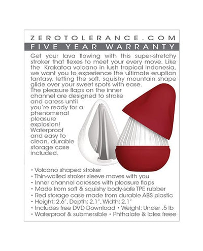 Zero Tolerance Zero Tolerance Krakatoa Stroker - White Penis Toys
