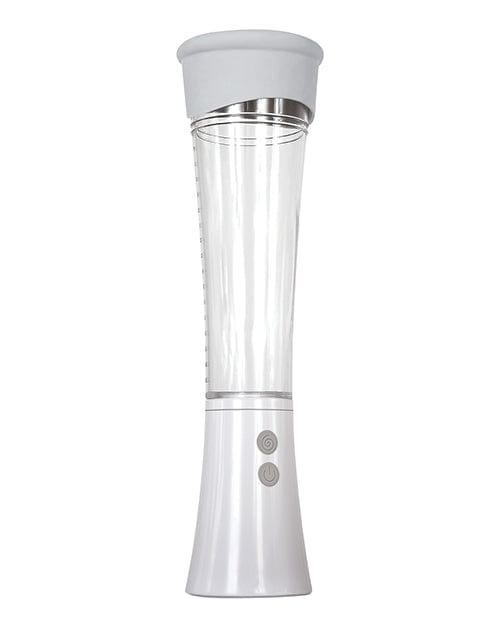 Zero Tolerance Zero Tolerance Sucking Good Rechargeable Vibrating Pump - White-Clear Penis Toys