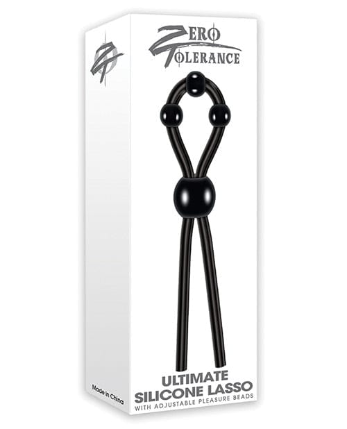 Zero Tolerance Zero Tolerance Ultimate Lasso Cock Ring - Black Penis Toys
