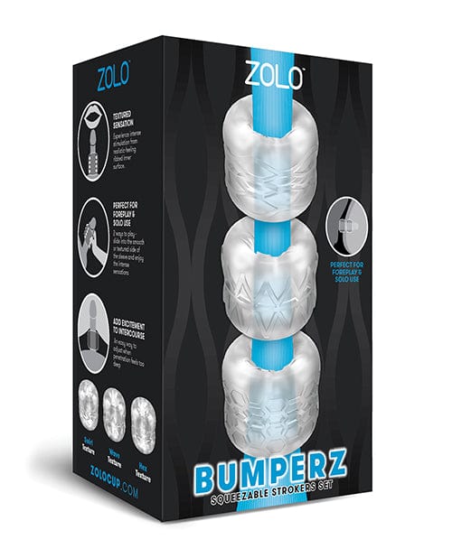 ZOLO ZOLO Bumperz Squeezable Stroker Set - Clear Penis Toys