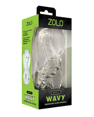 ZOLO ZOLO Gripz Wavy Stroker - Clear Penis Toys